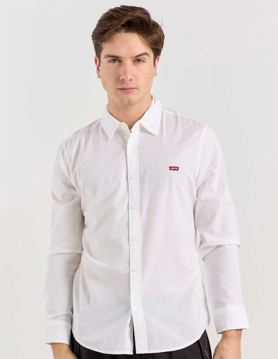 Camisa casual de algodón manga larga para hombre Camisa casual de algodón manga larga para hombre