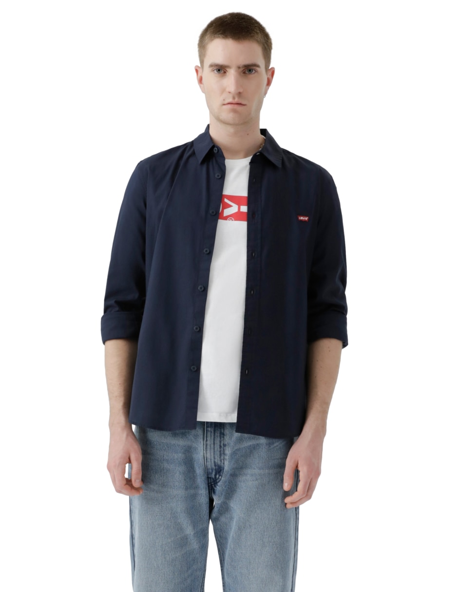 Camisa casual Levi´S de algodón manga larga para hombre