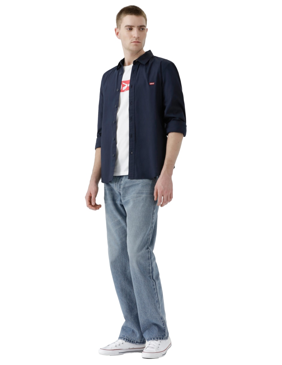 Camisa casual Levi´S de algodón manga larga para hombre