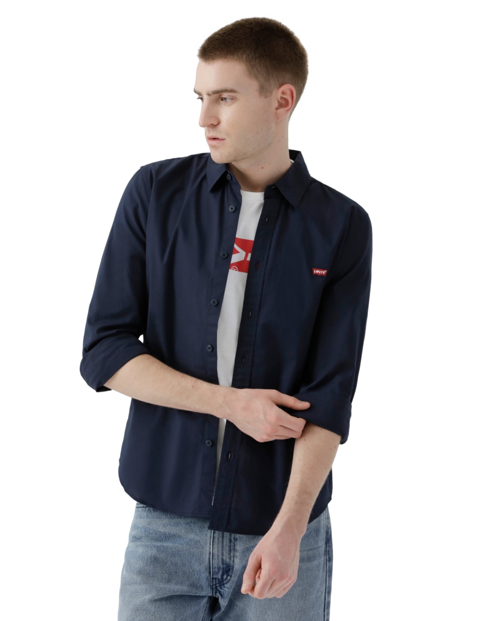 Camisa casual Levi´S de algodón manga larga para hombre