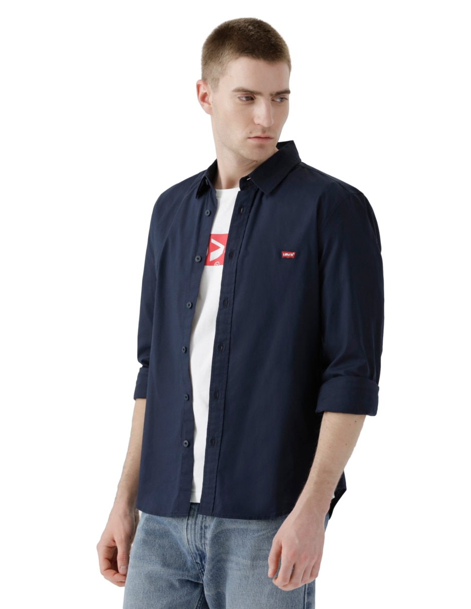 Camisa casual Levi´S de algodón manga larga para hombre