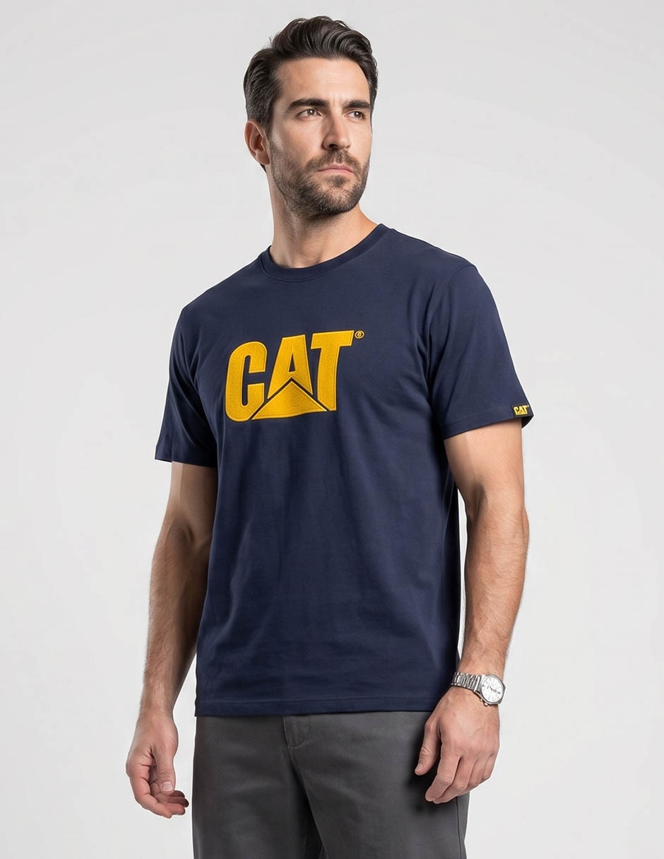 Playera Caterpillar Fw25 cuello redondo para hombre