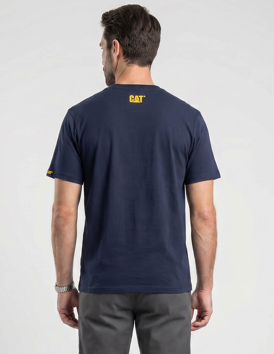 Playera Caterpillar Fw25 cuello redondo para hombre