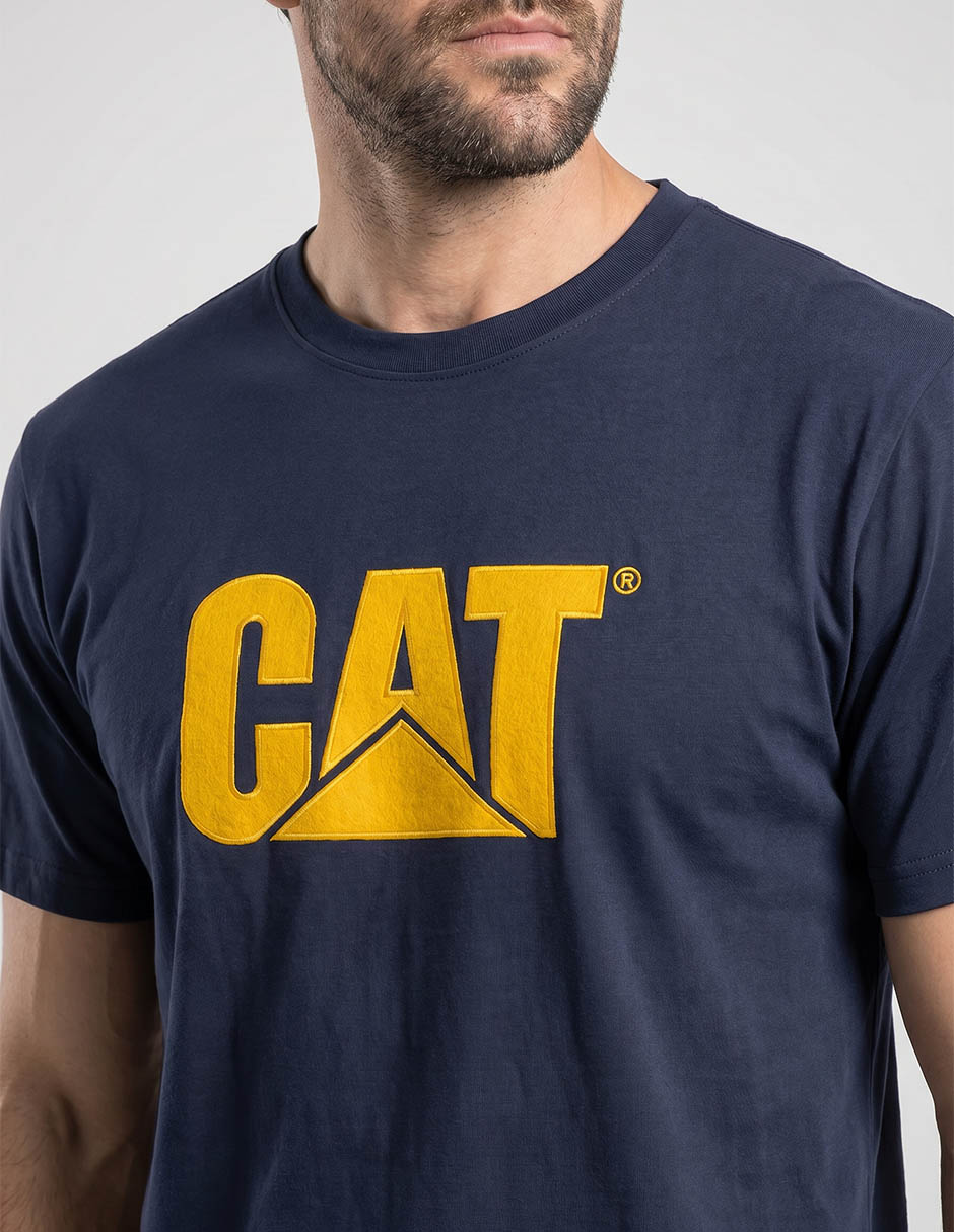 Playera Caterpillar Fw25 cuello redondo para hombre