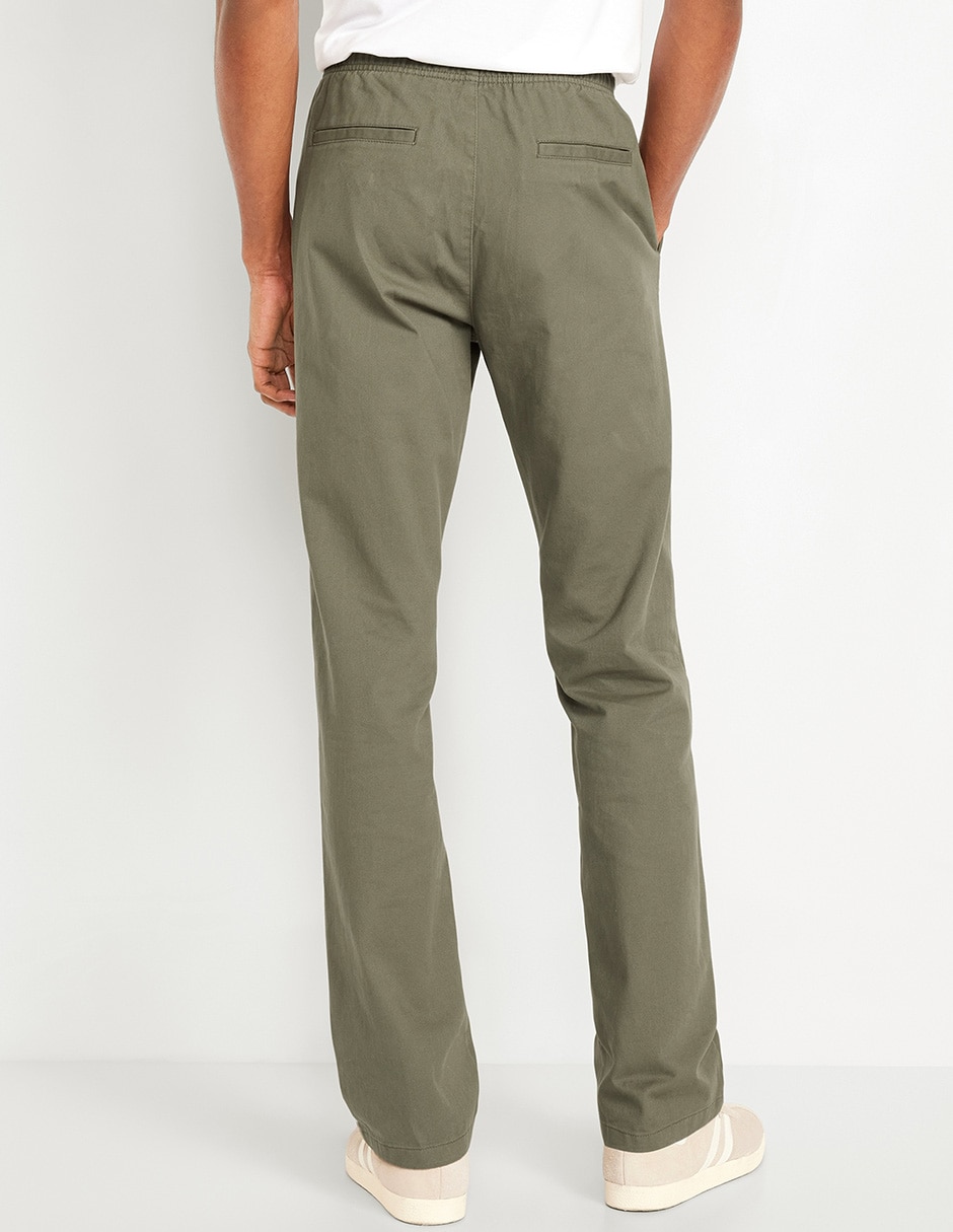 Pantalón chino regular de algodón para hombre 2