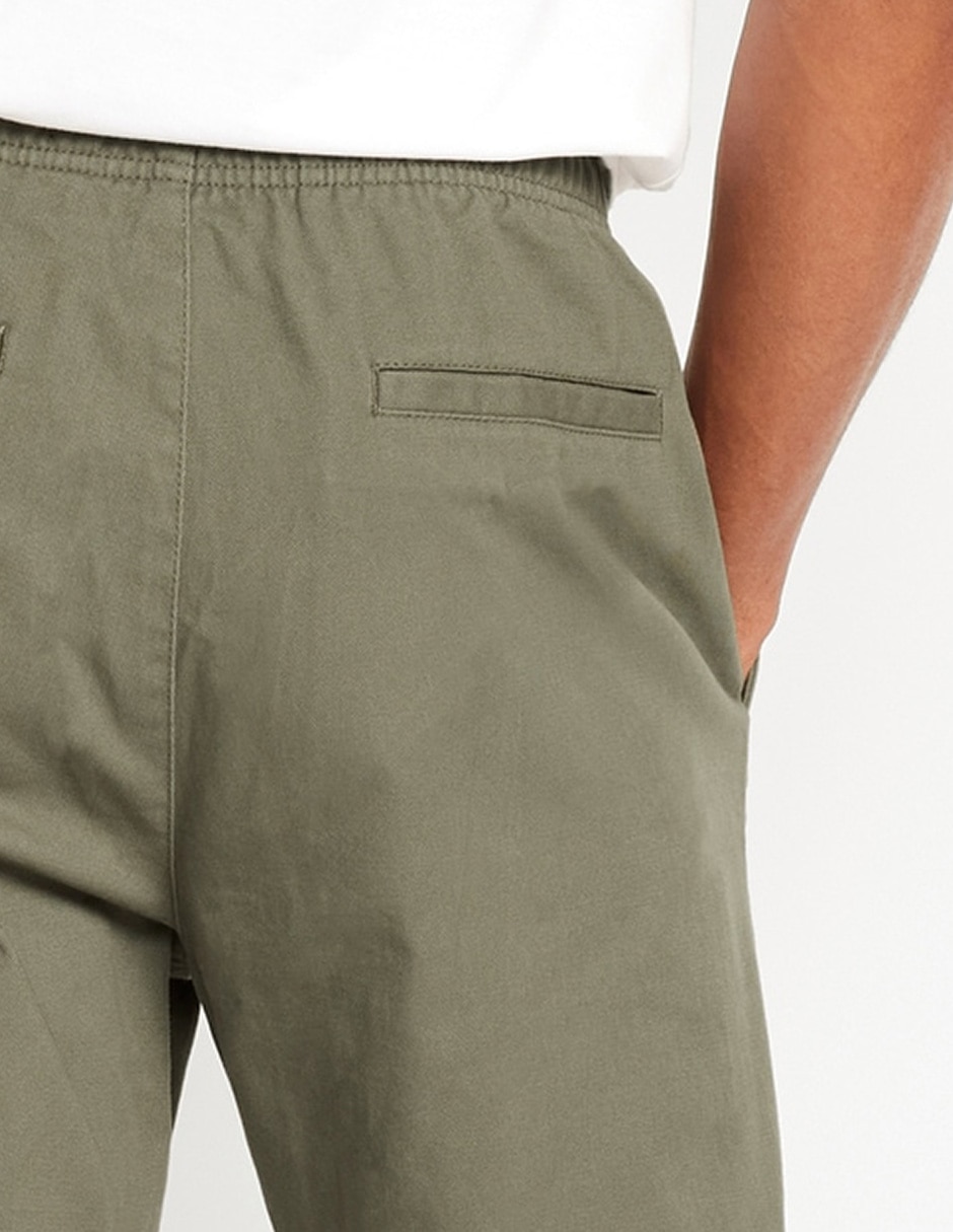 Pantalón chino regular de algodón para hombre 4