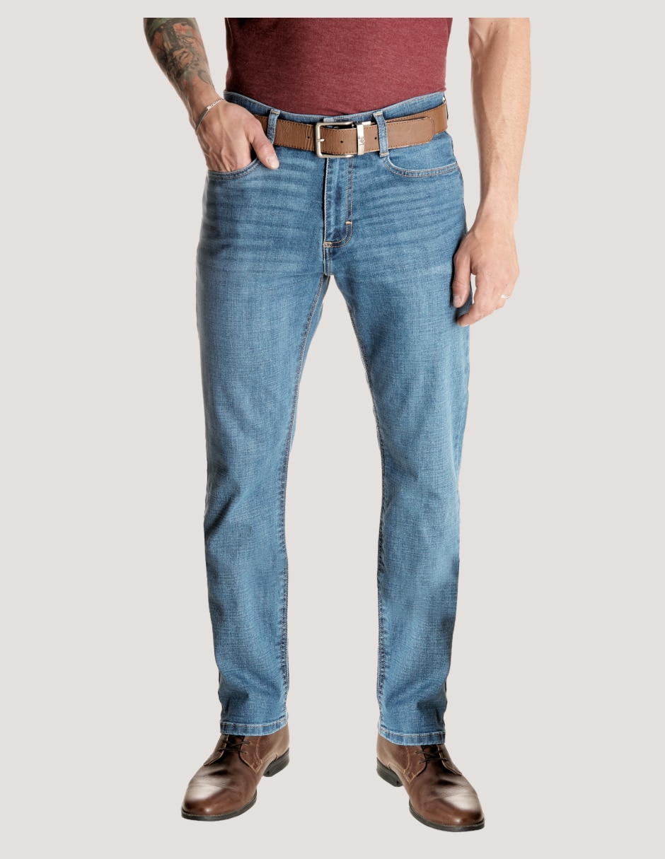 Jeans slim Lee deslavado para hombre