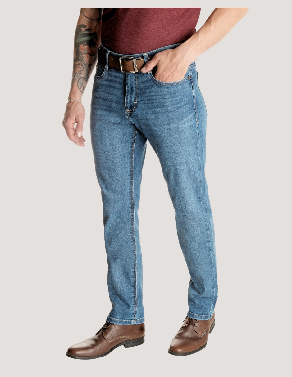 Jeans slim Lee deslavado para hombre