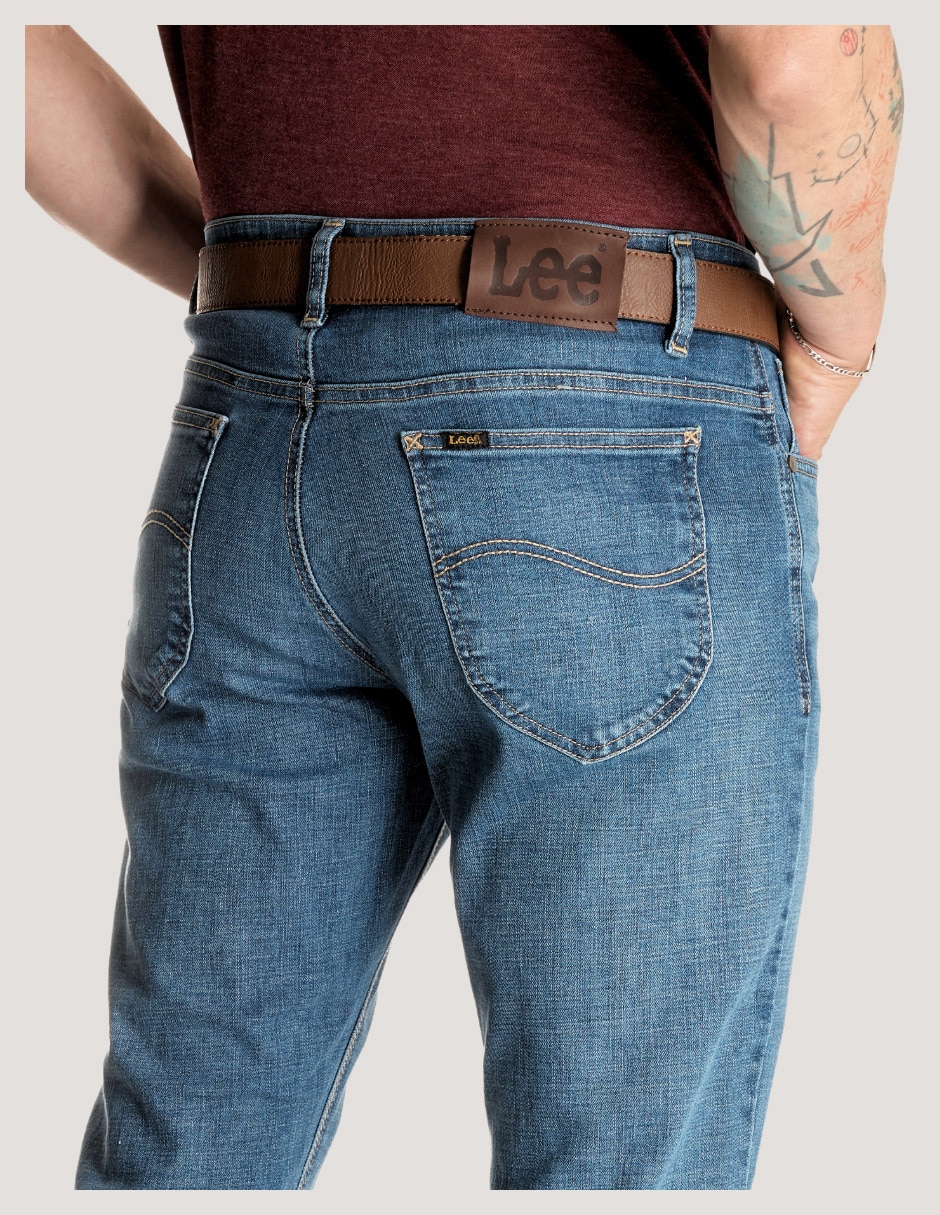 Jeans slim Lee deslavado para hombre