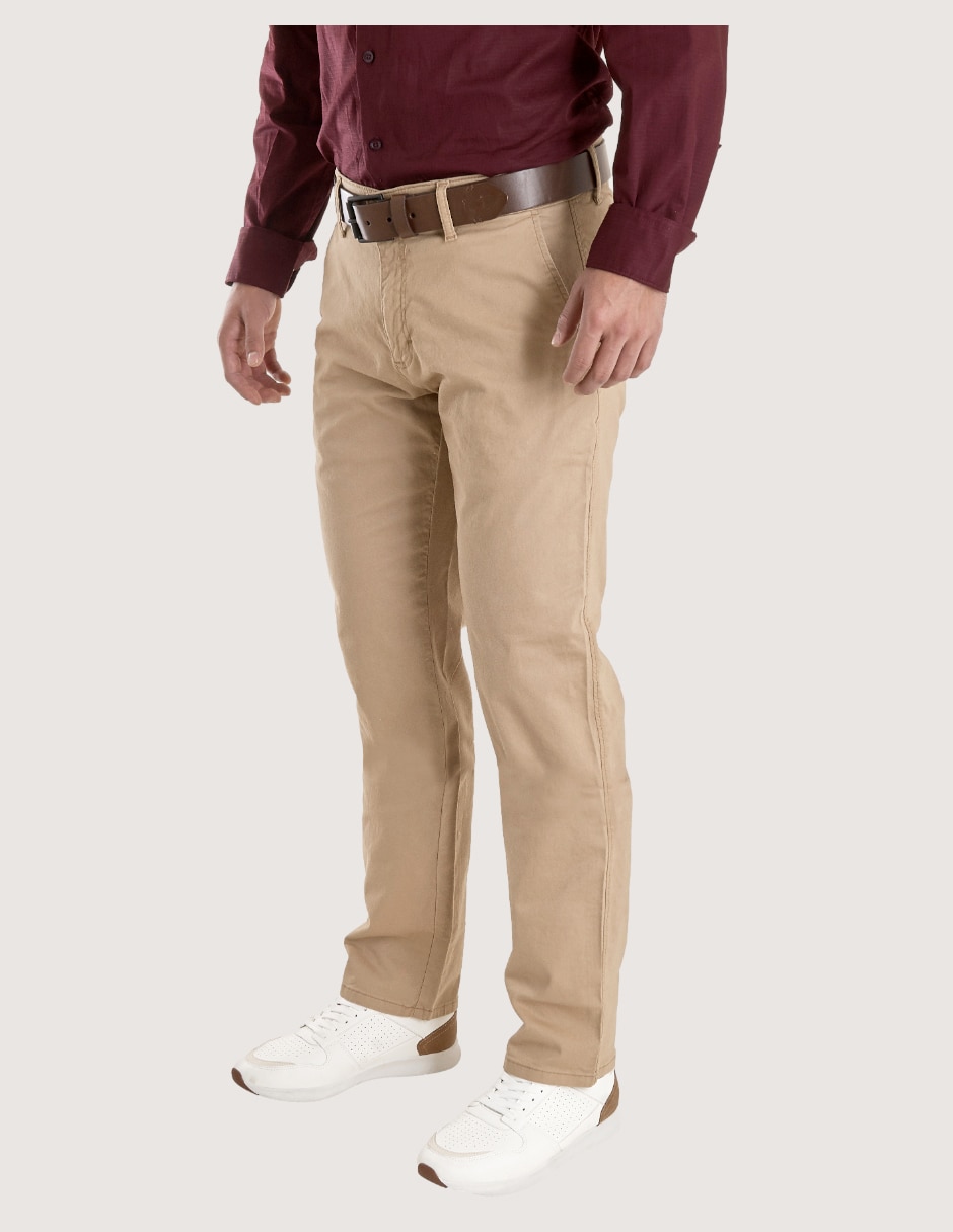 Pantalón chino recto Lee de gabardina para hombre