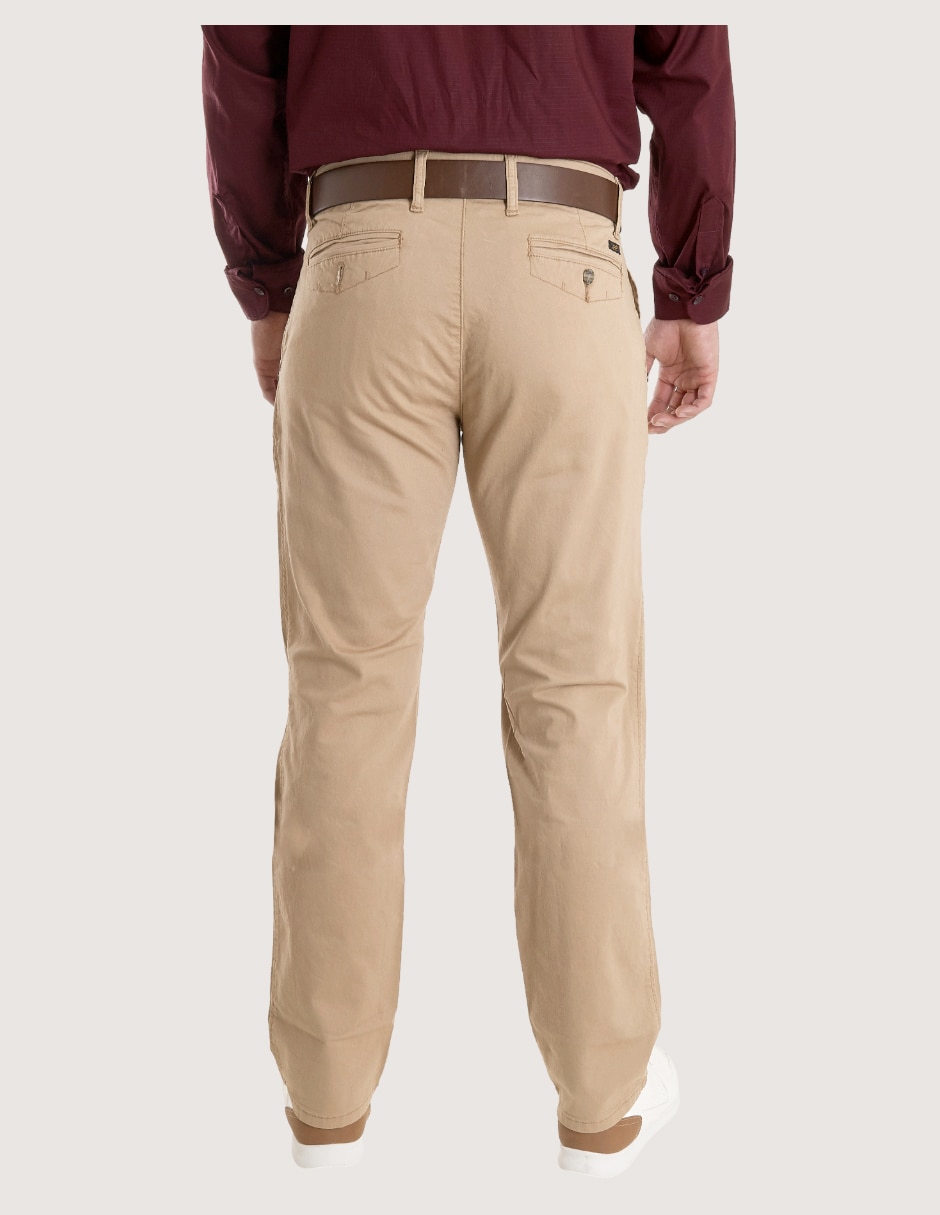Pantalón chino recto Lee de gabardina para hombre