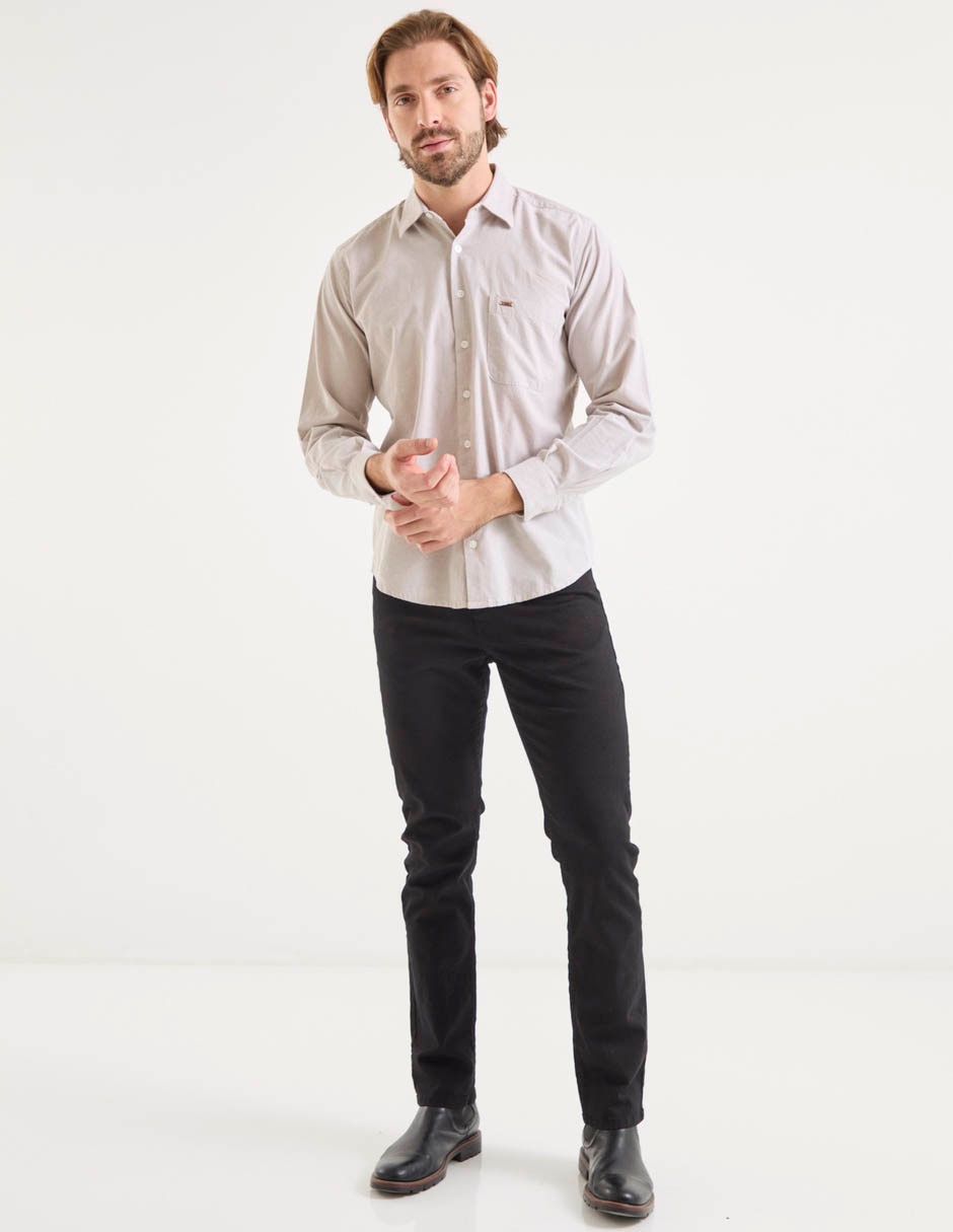 Pantalón casual slim Lee de algodón para hombre