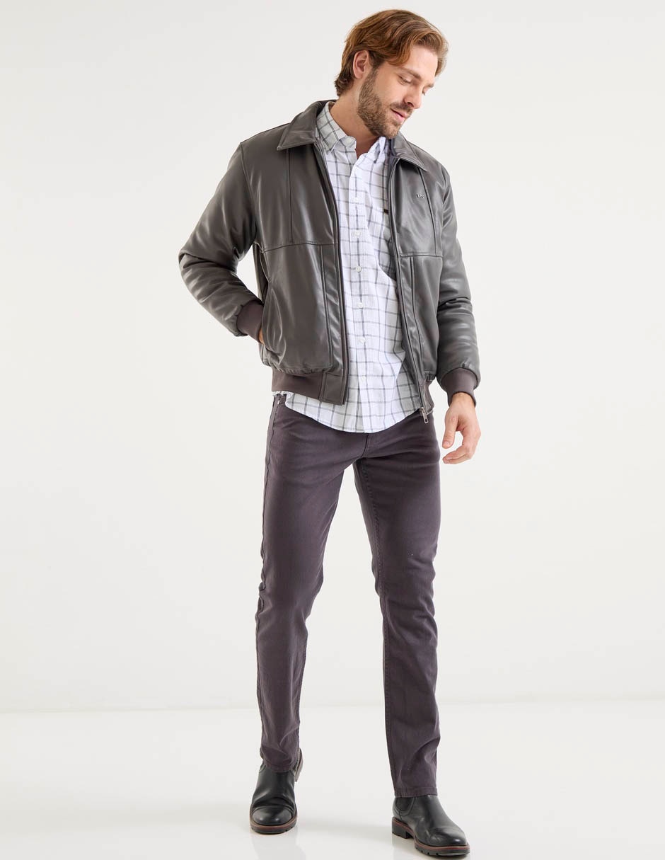 Pantalón casual slim Lee de algodón para hombre