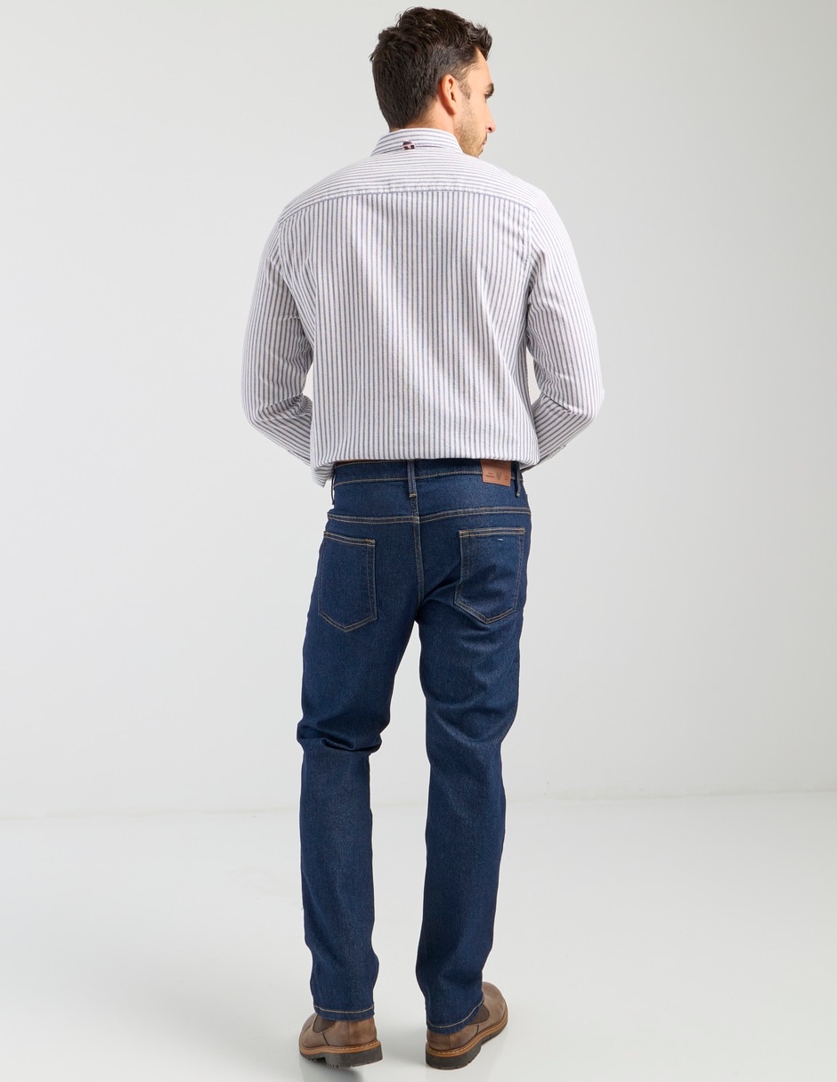 Jeans straight Yale lavado medio para hombre