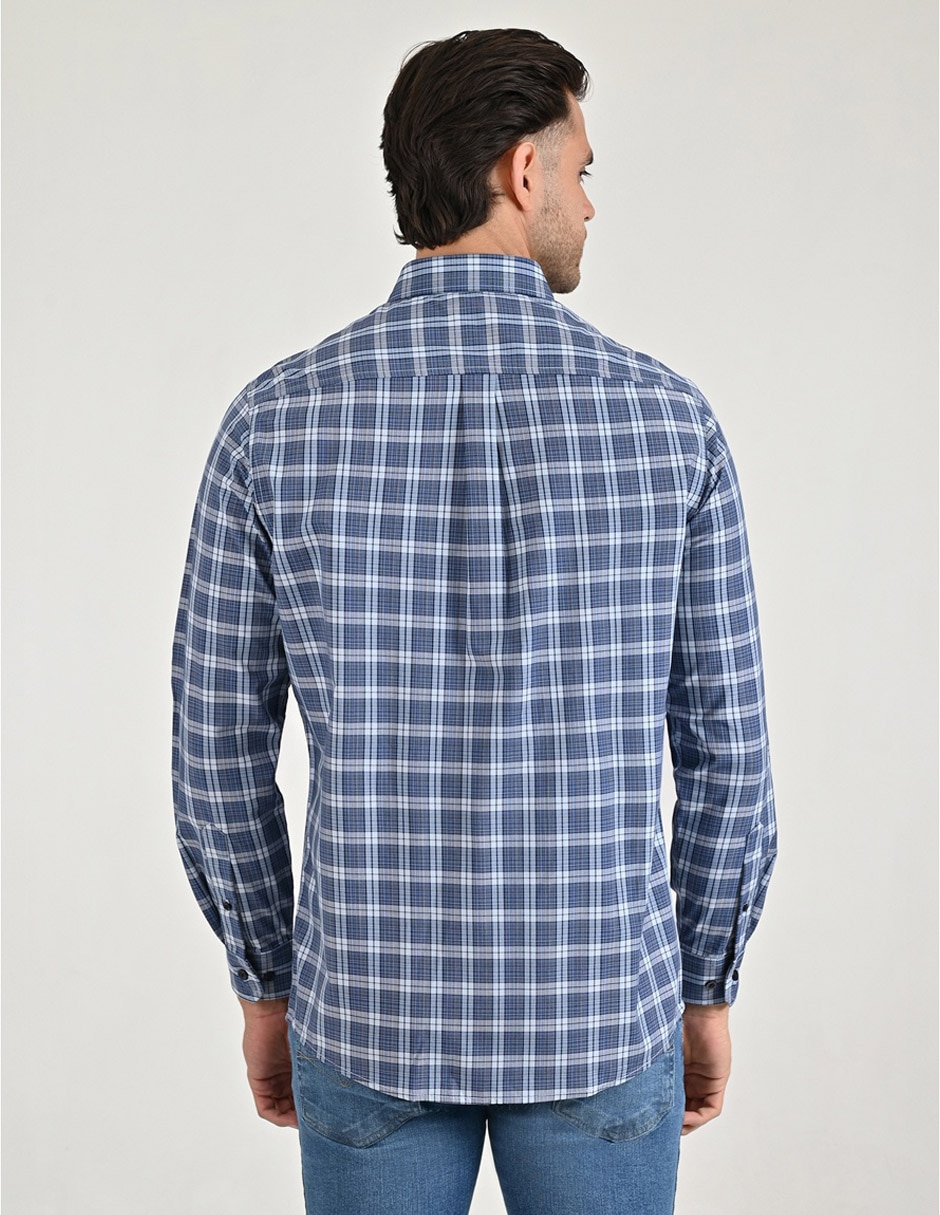Camisa casual Yale manga larga para hombre