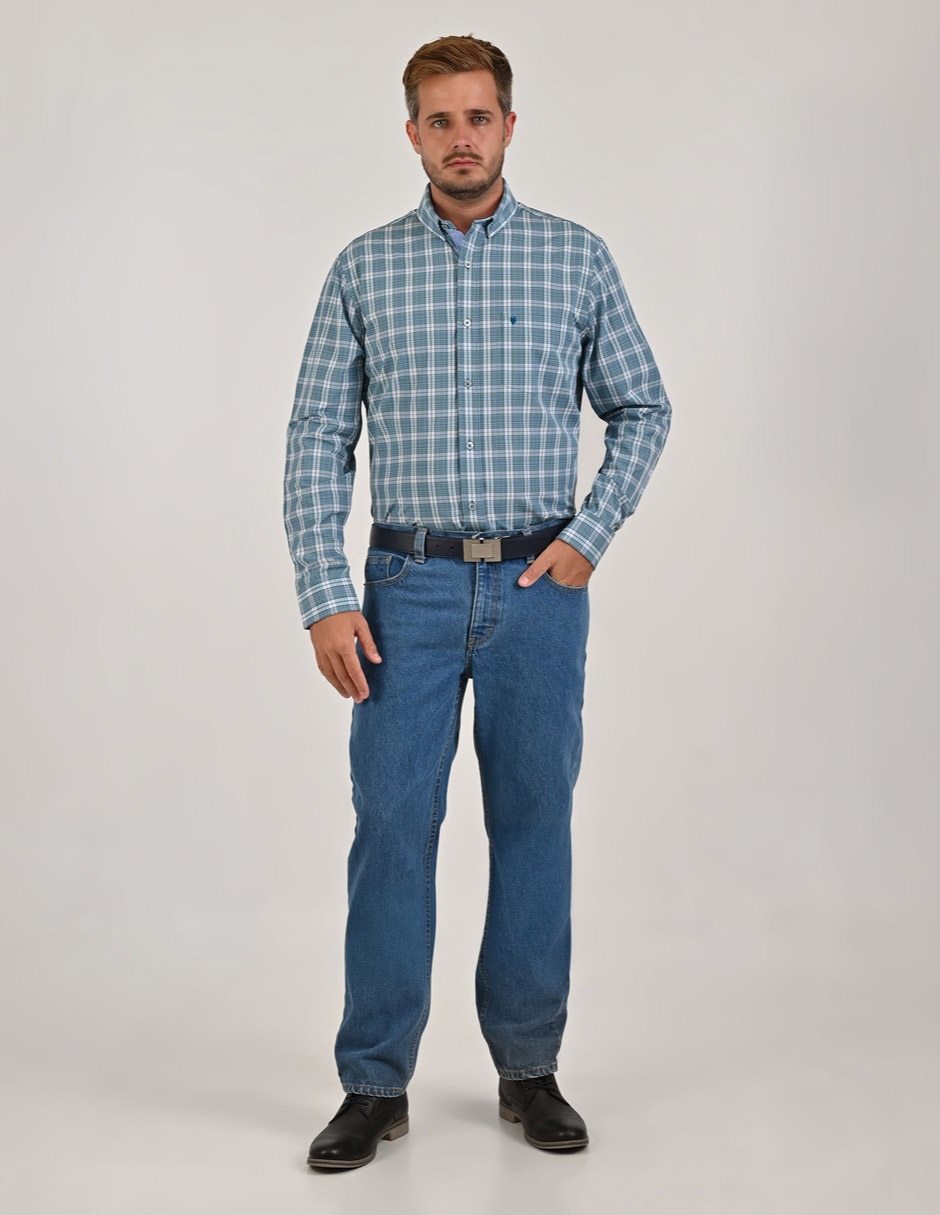 Camisa casual manga larga para hombre 3