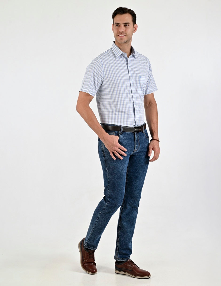 Camisa casual manga corta para hombre 3