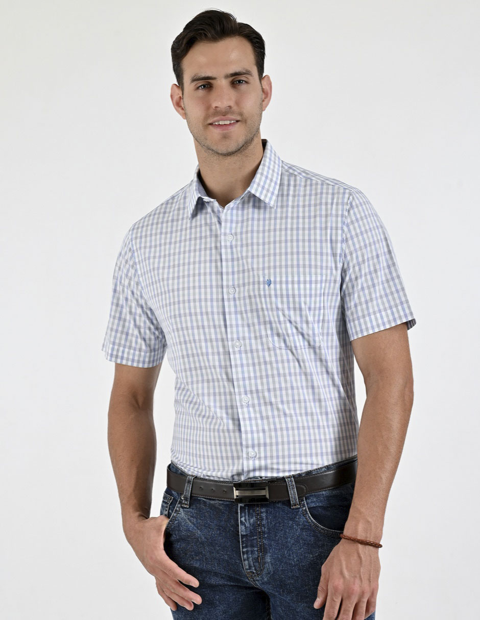 Camisa casual Yale manga corta para hombre