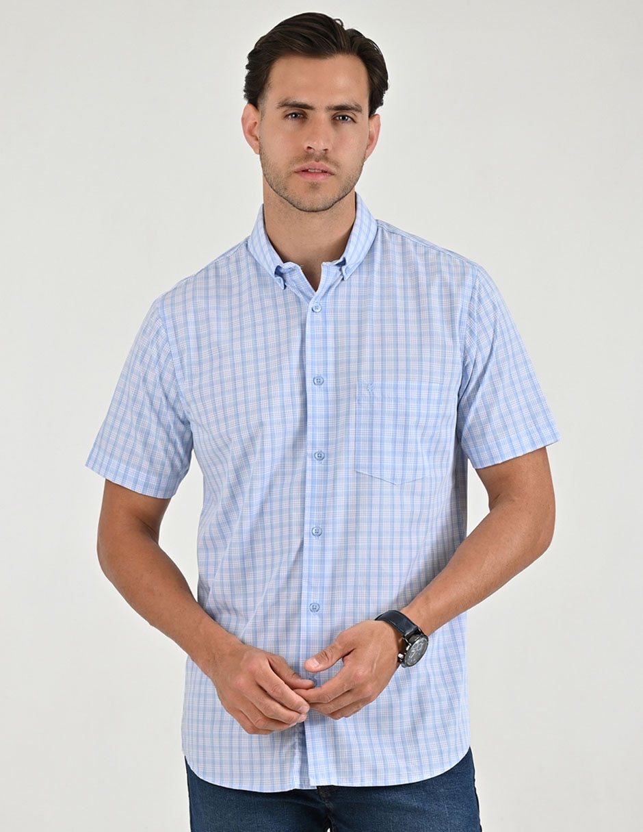 Camisa casual manga corta para hombre