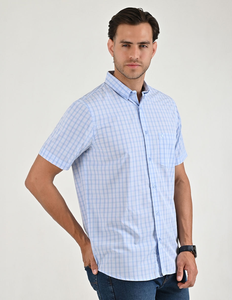 Camisa casual manga corta para hombre 4