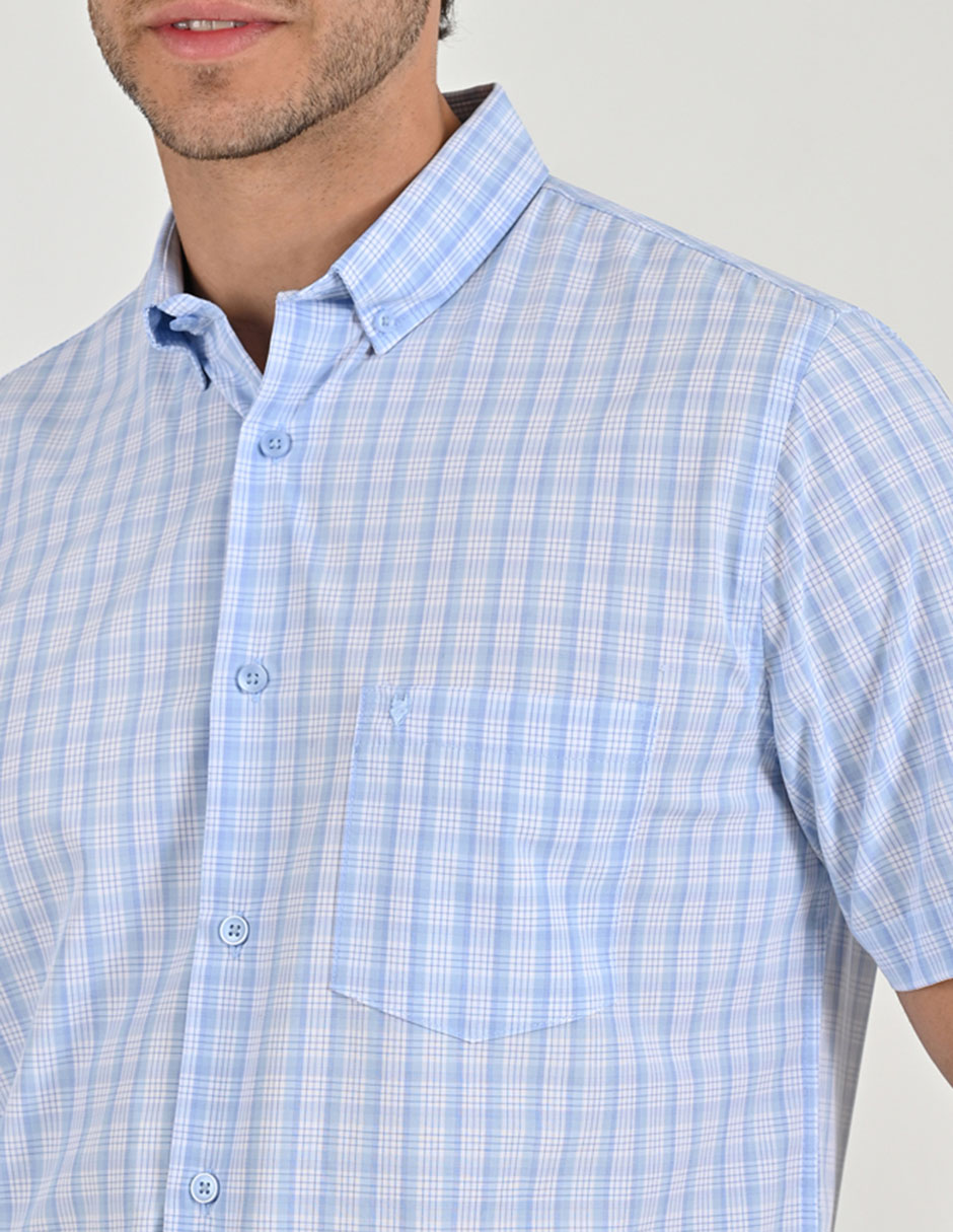 Camisa casual manga corta para hombre 5