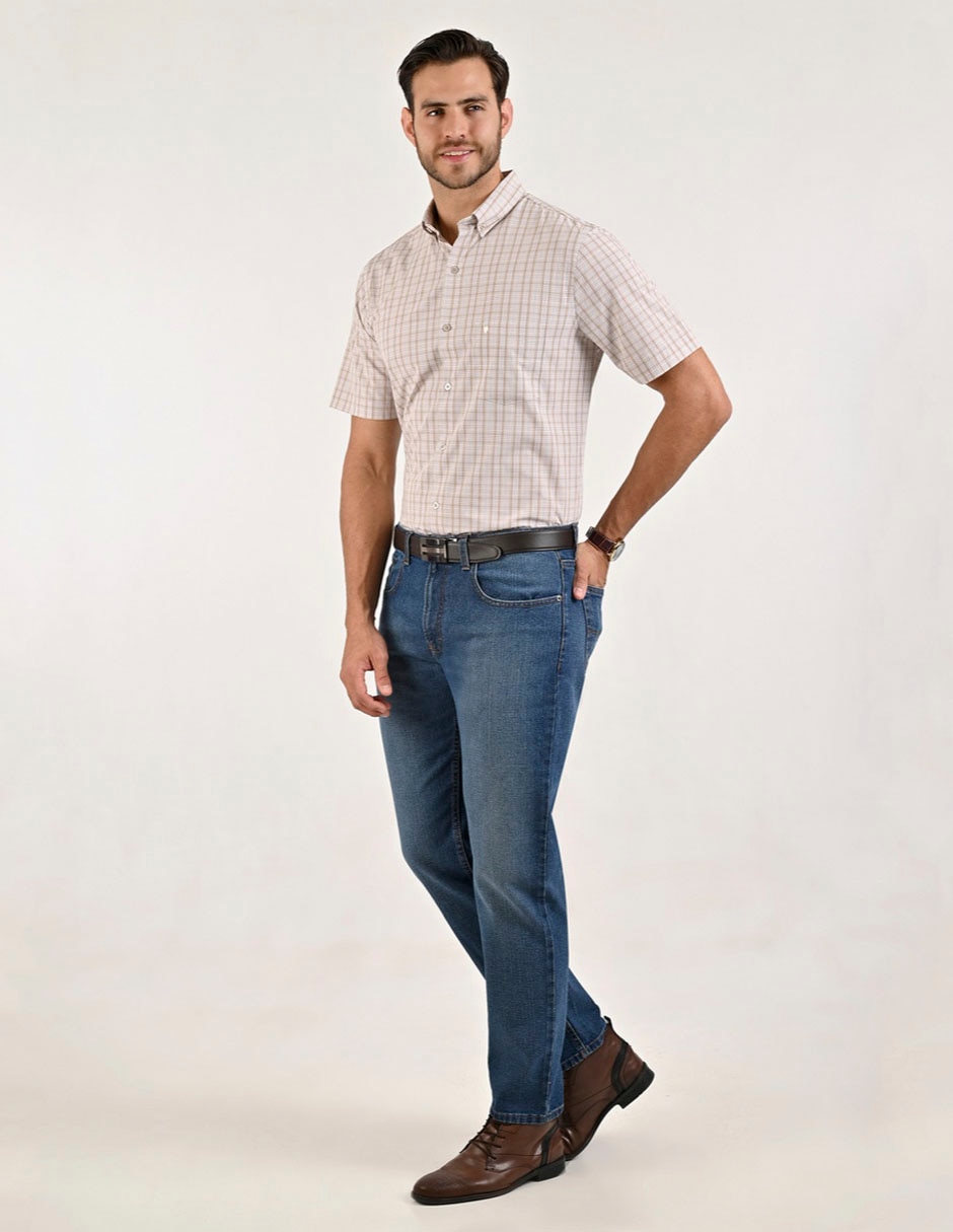 Camisa casual Yale manga corta para hombre