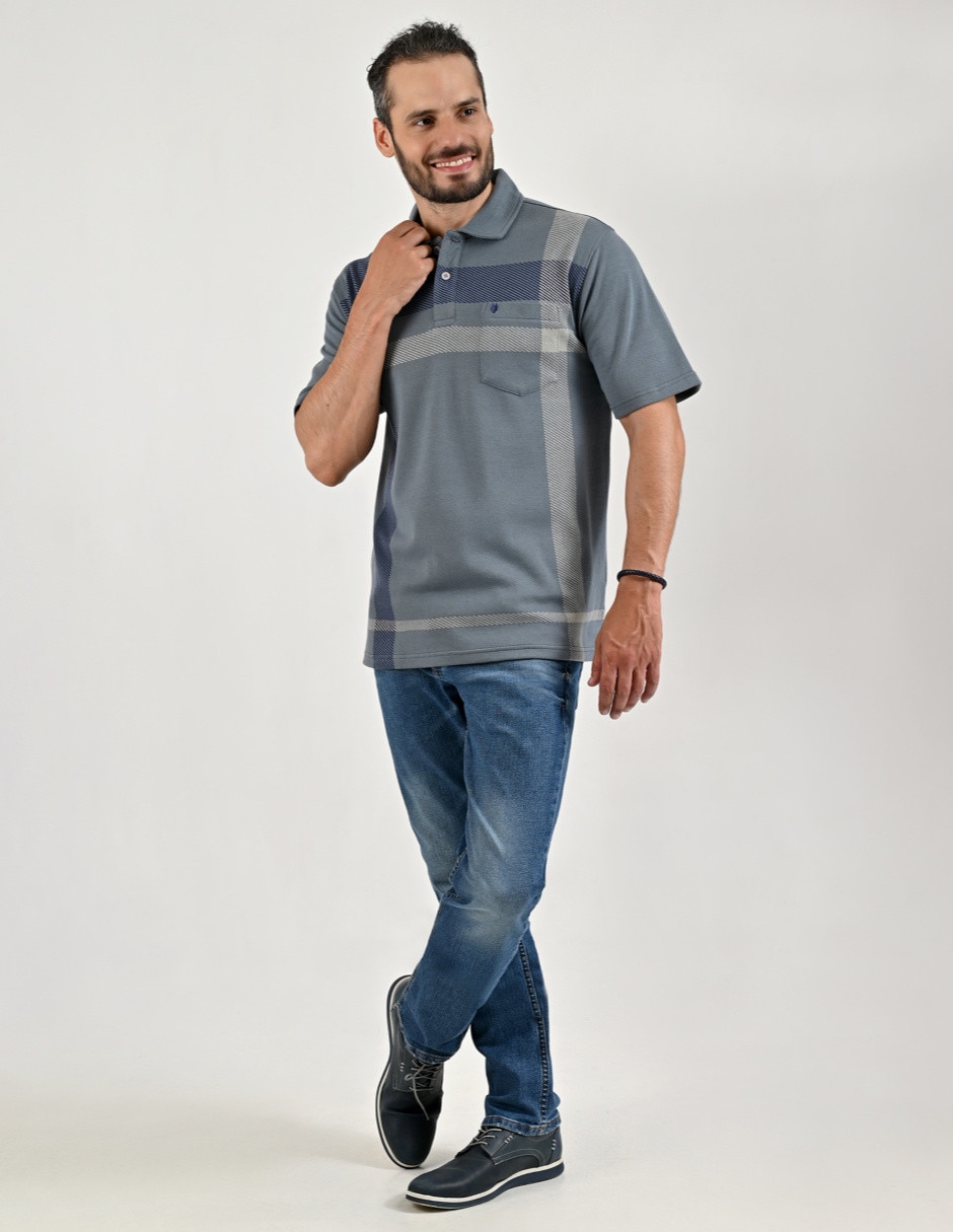 Playera tipo polo Yale para hombre