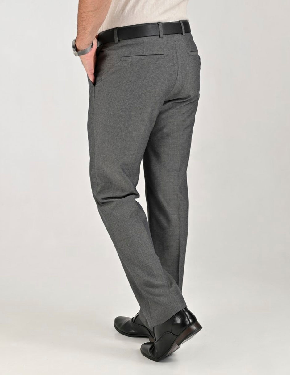 Pantalón de vestir regular de algodón para hombre 4
