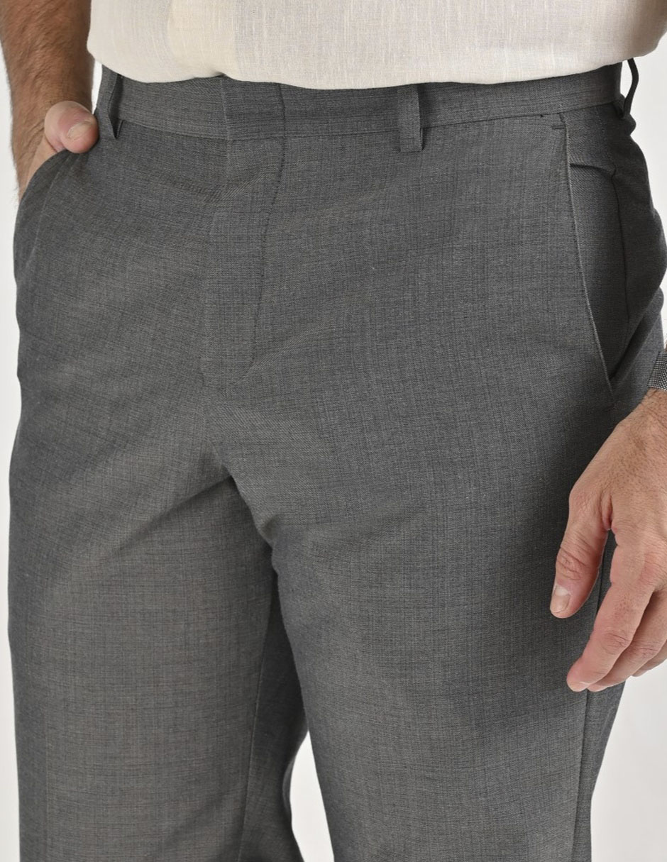 Pantalón de vestir regular de algodón para hombre 3
