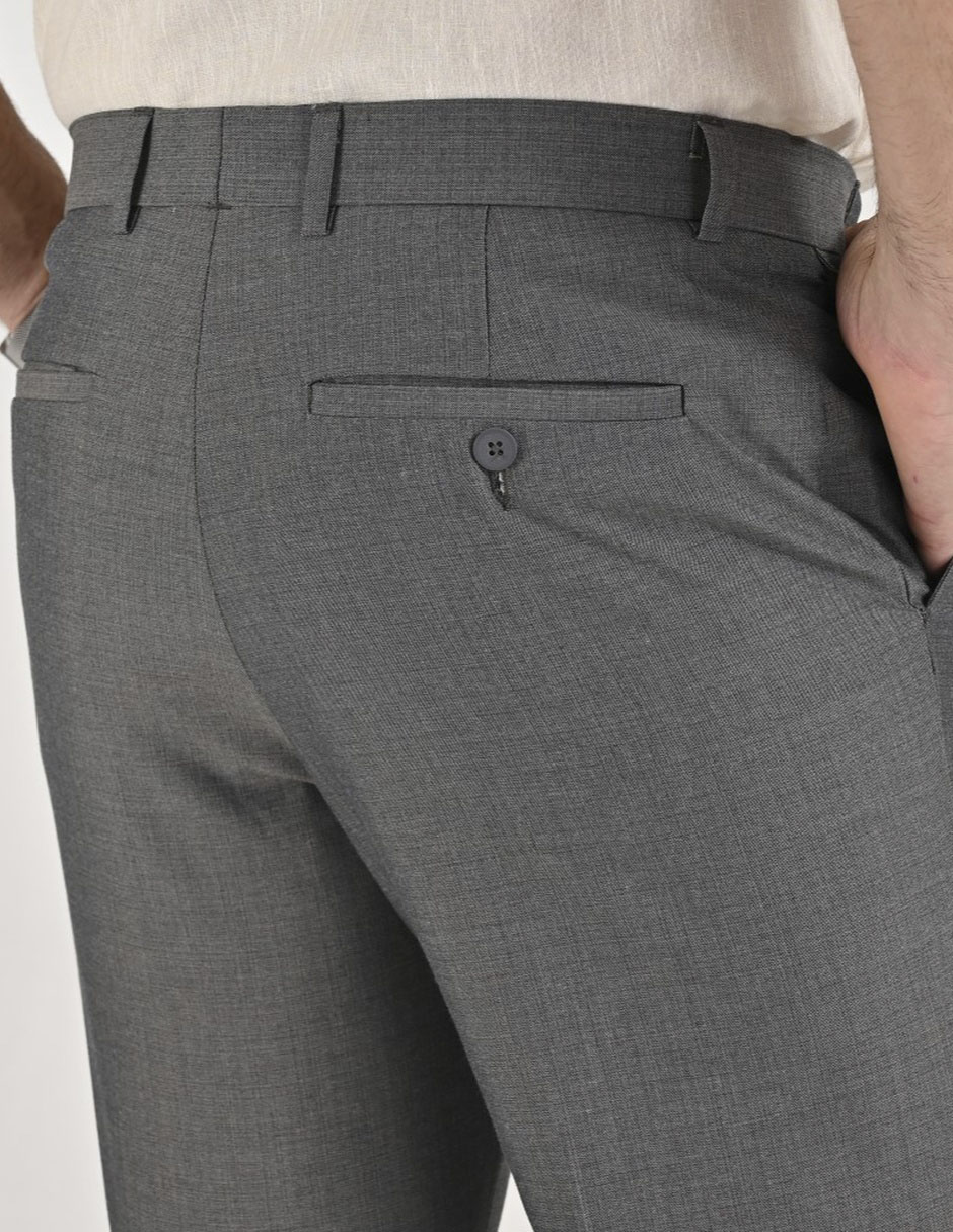 Pantalón de vestir regular de algodón para hombre 2