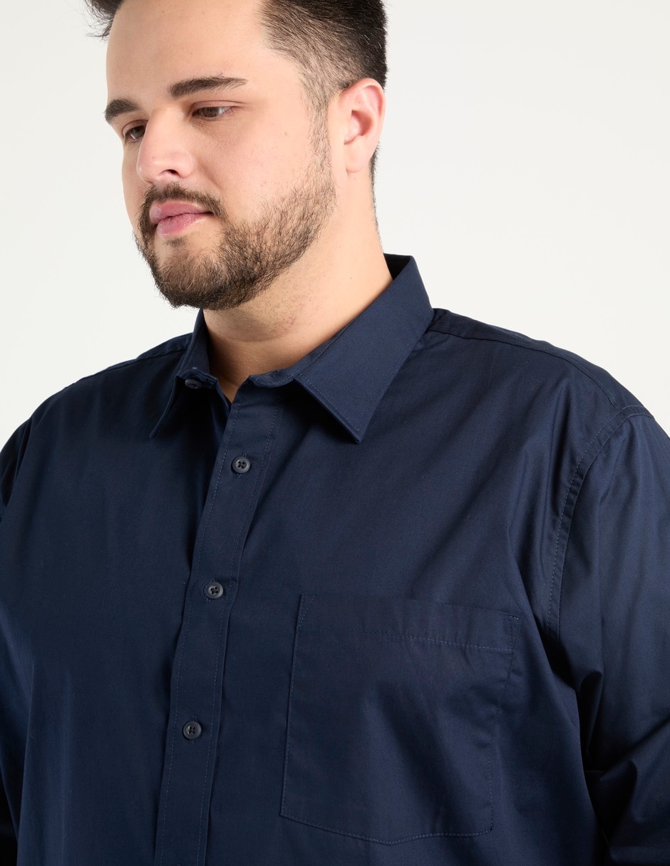 Camisa casual Yale Plus de algodón manga larga para hombre