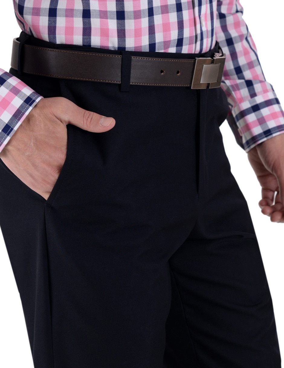 Pantalón de vestir regular para hombre 4