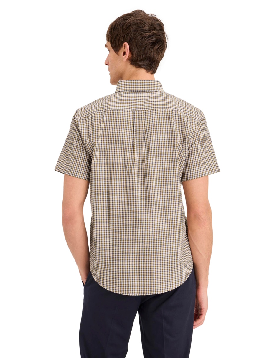 Camisa business casual Dockers de algodón manga corta para hombre