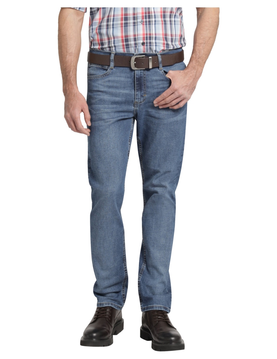Jeans slim lavado stone wash para hombre