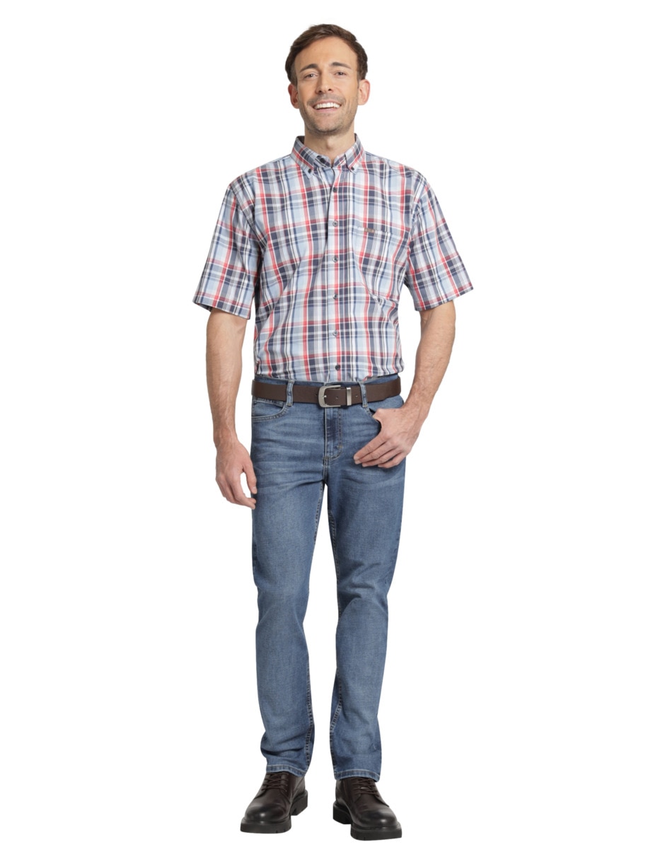 Jeans slim lavado stone wash para hombre