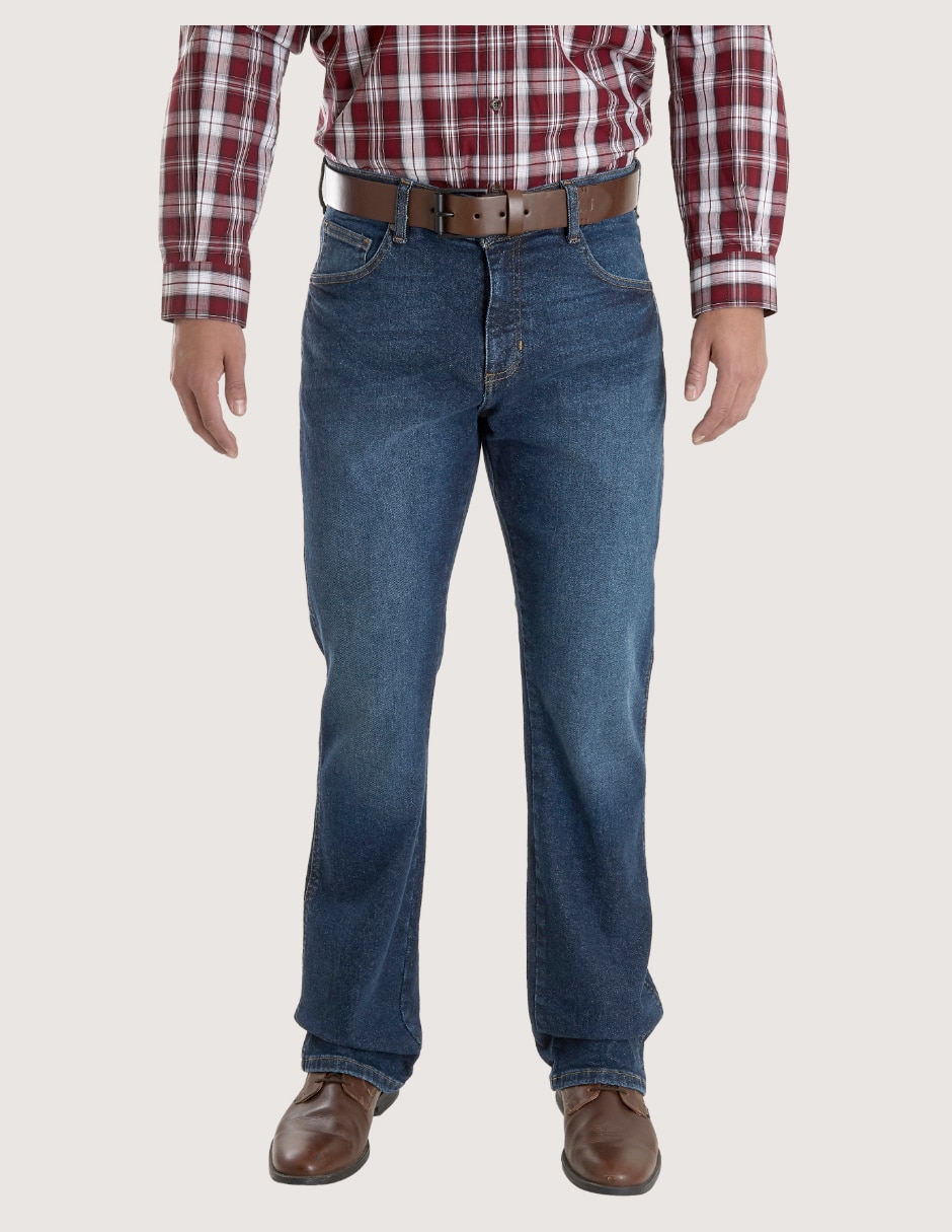 Jeans bota lavado obscuro para hombre Jeans bota lavado obscuro para hombre