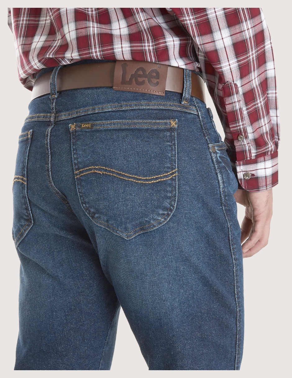 Jeans bota lavado obscuro para hombre