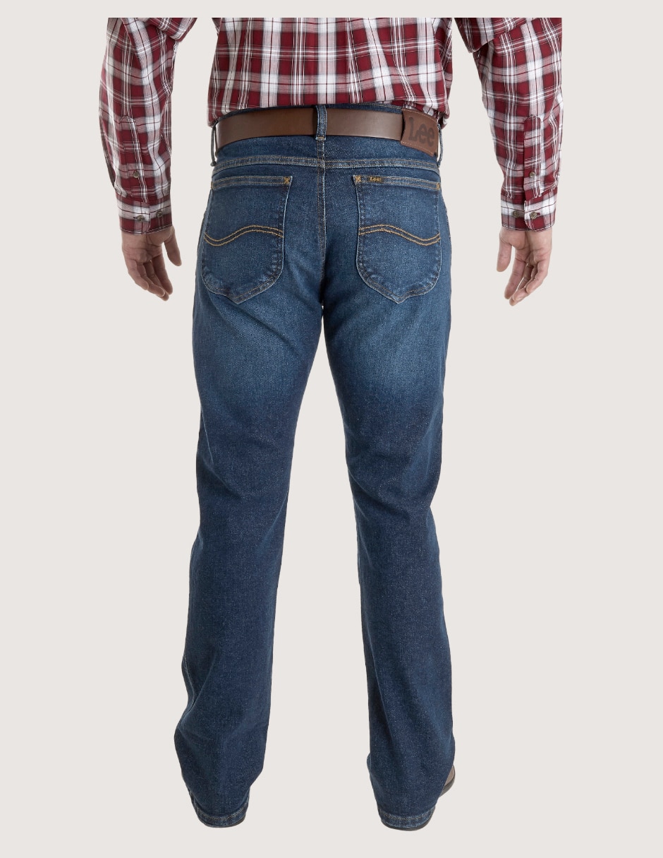 Jeans bota lavado obscuro para hombre