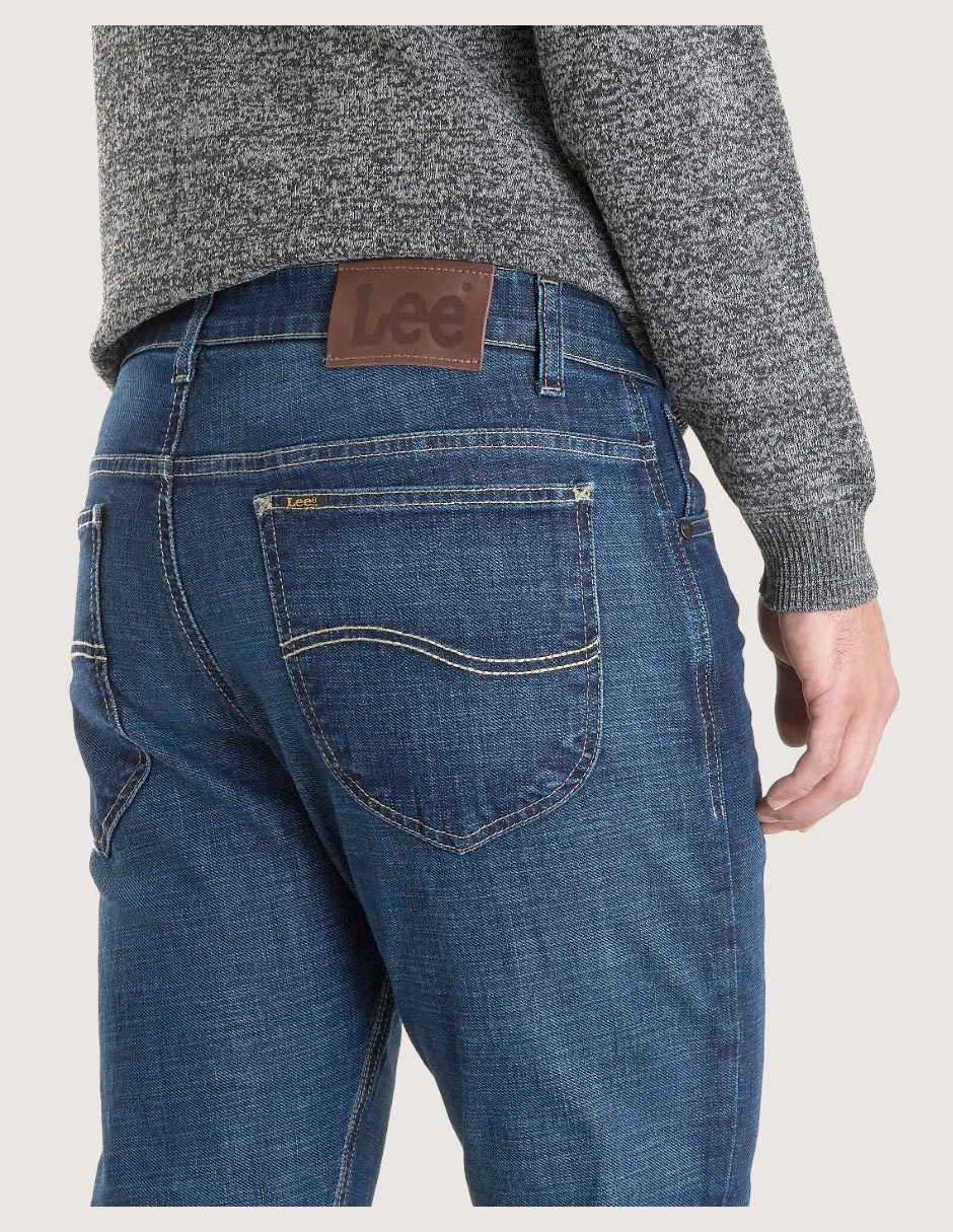 Jeans slim deslavado para hombre