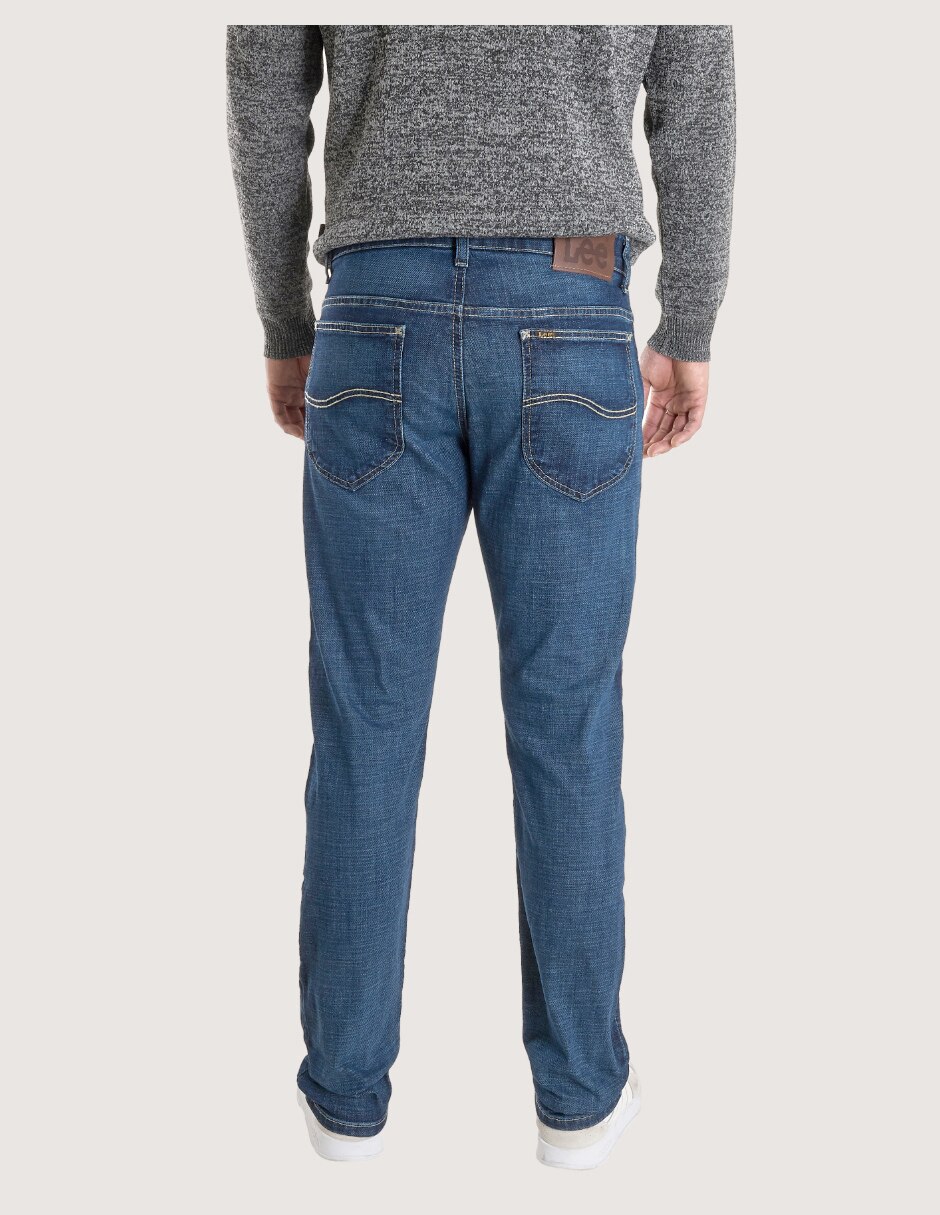 Jeans slim deslavado para hombre