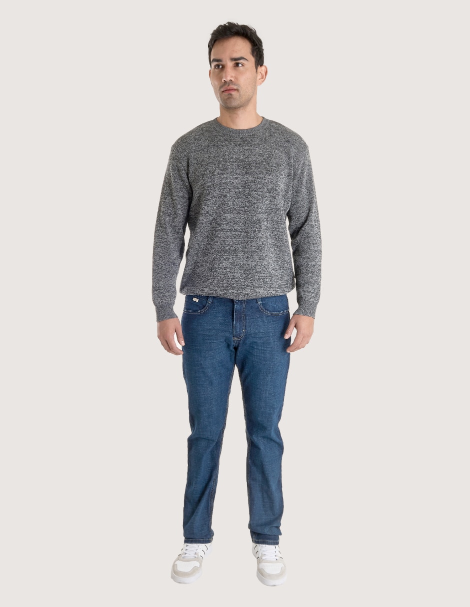 Jeans slim deslavado para hombre