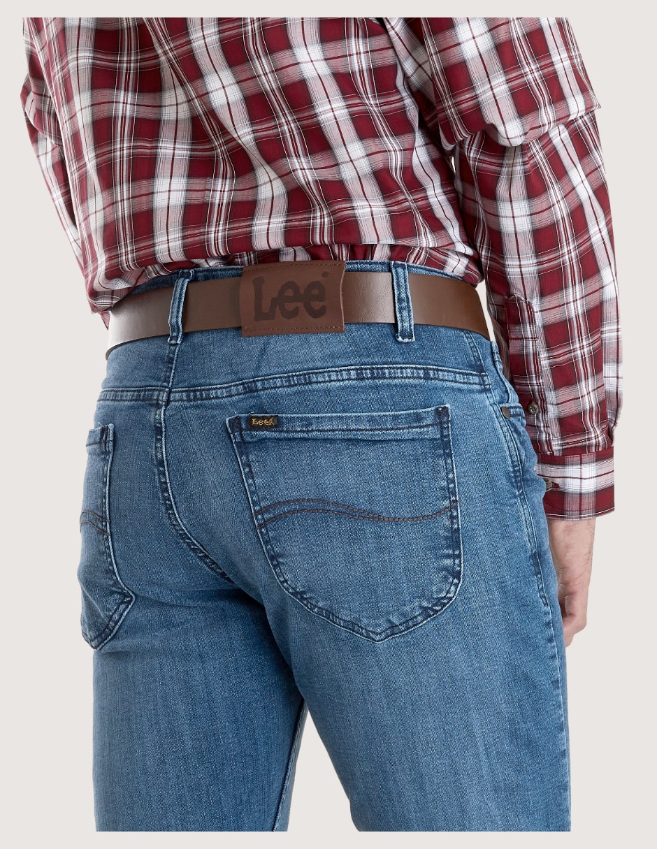 Jeans slim lavado stone wash para hombre