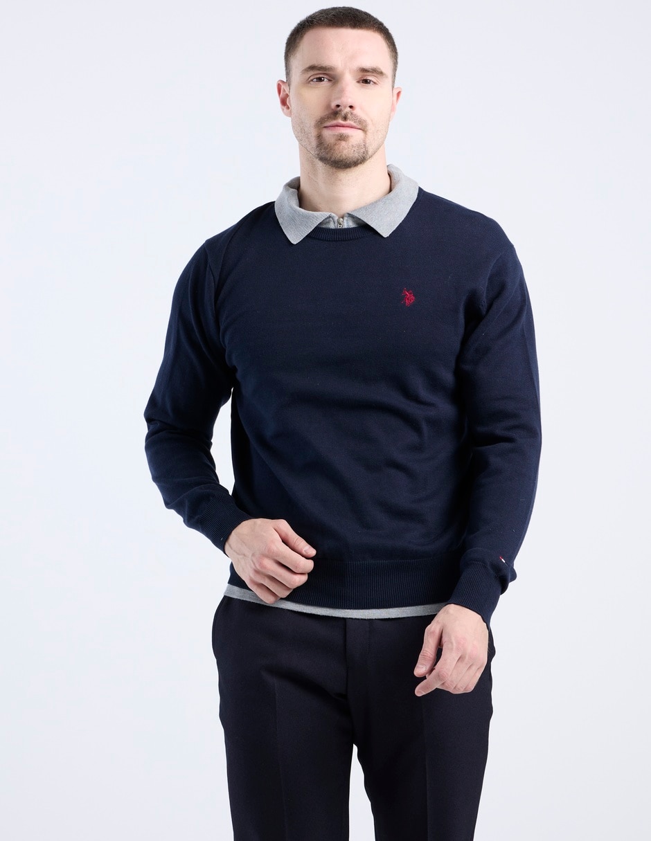 Suéter cuello redondo para hombre Suéter cuello redondo para hombre