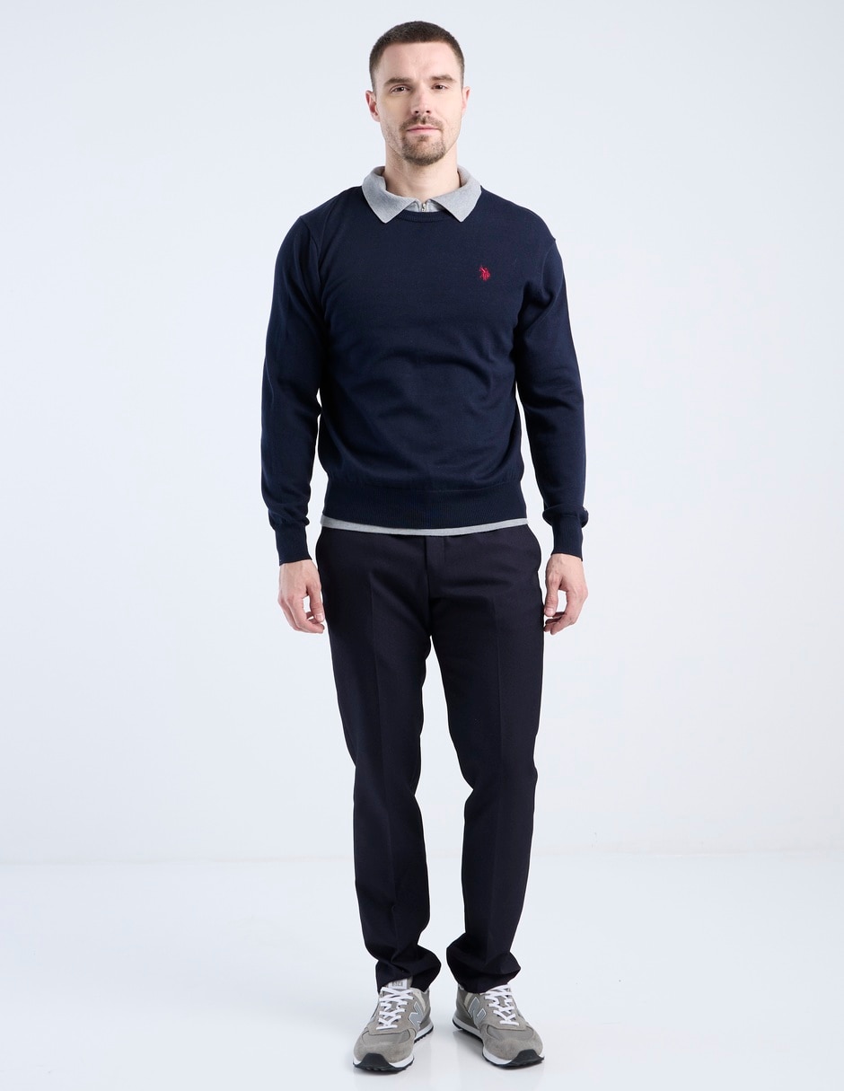 Suéter US Polo cuello redondo para hombre