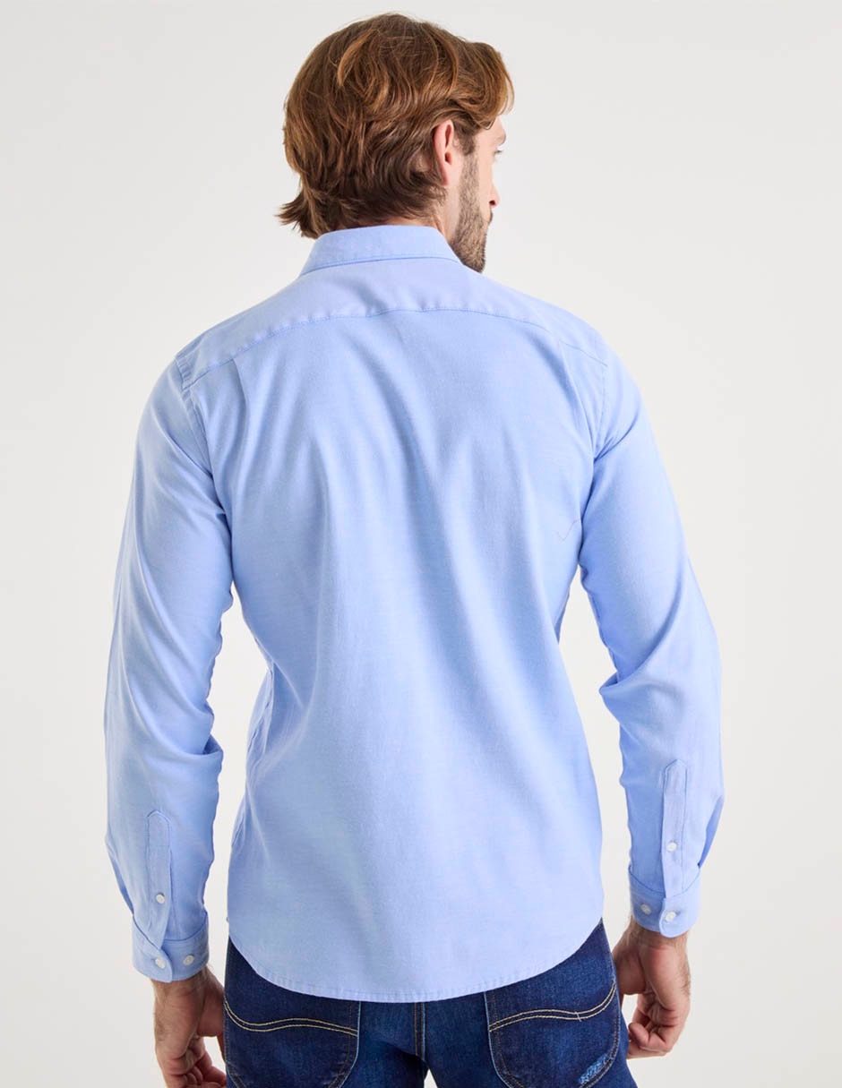 Camisa casual Lee manga larga para hombre