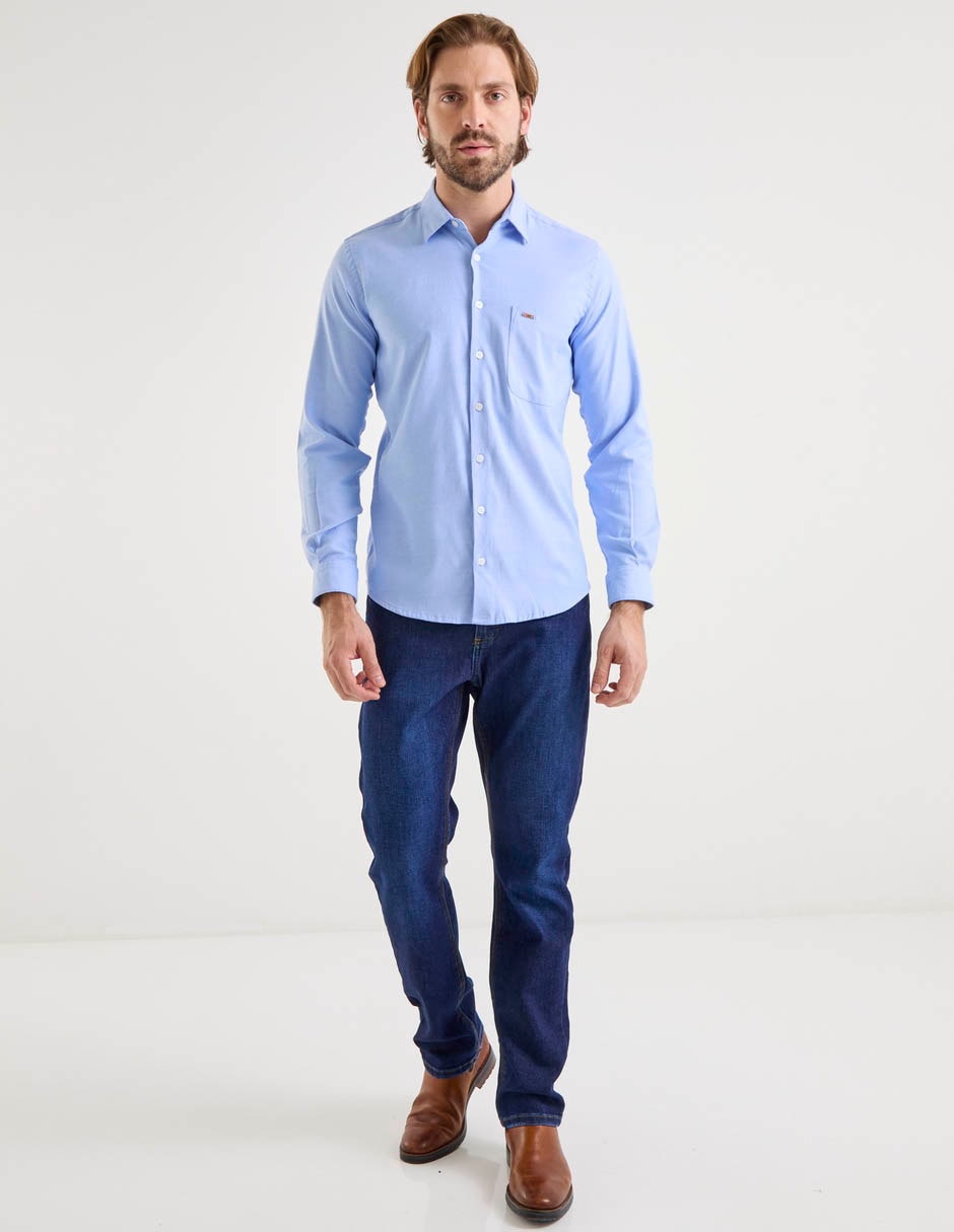 Camisa casual Lee manga larga para hombre