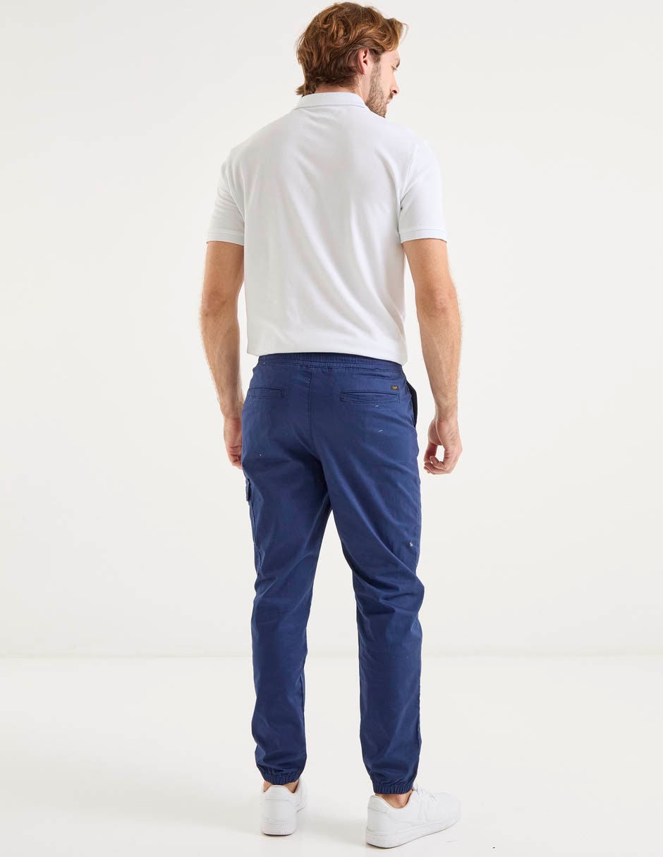 Pantalón jogger straight Lee de gabardina para hombre