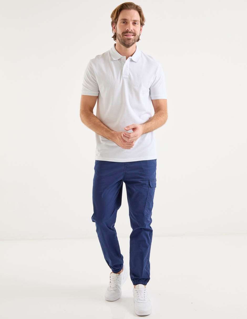 Pantalón jogger straight Lee de gabardina para hombre