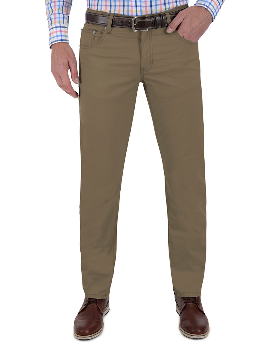 Pantalón slim de gabardina para hombre Pantalón slim de gabardina para hombre
