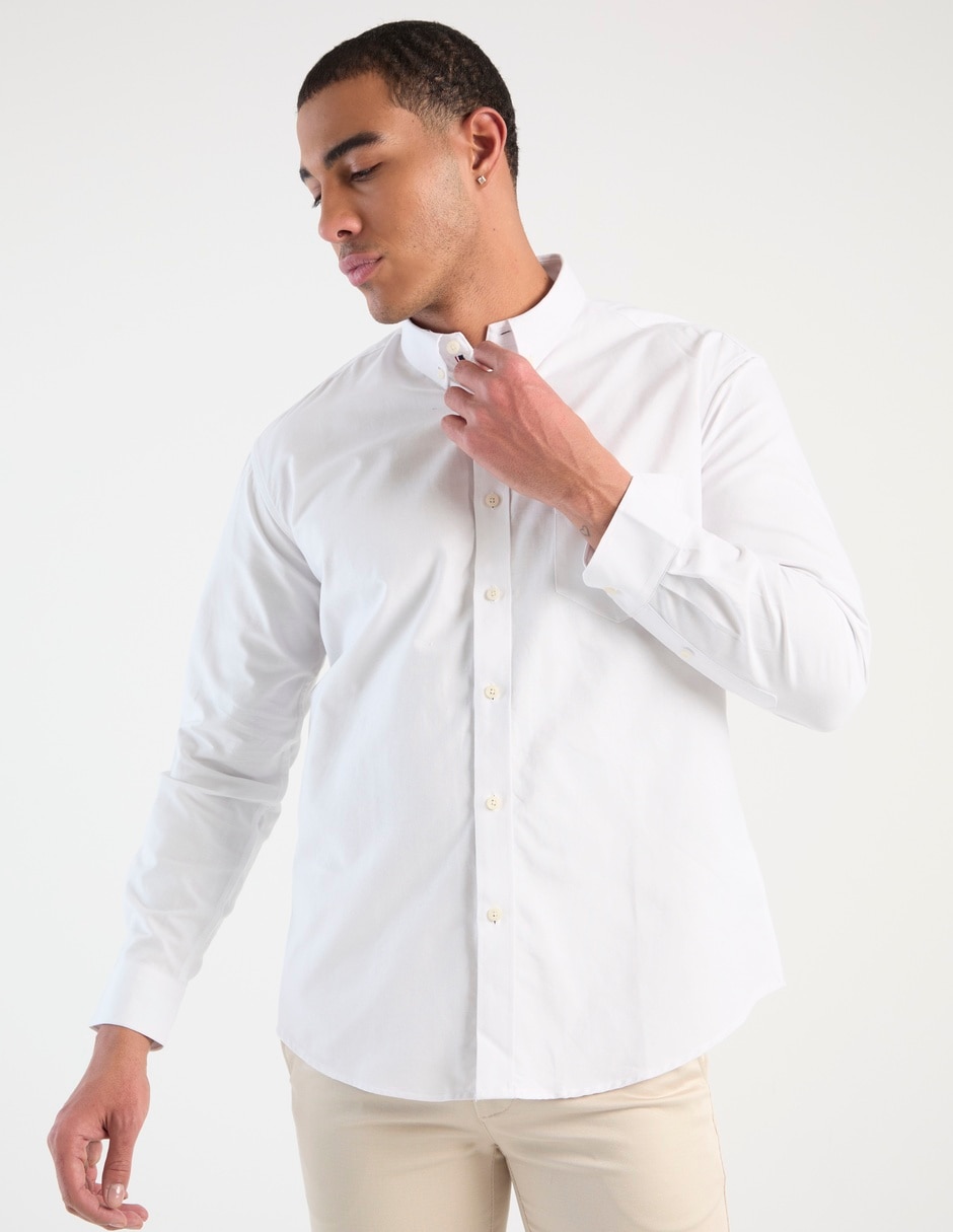 Camisa casual Us Polo manga larga para hombre